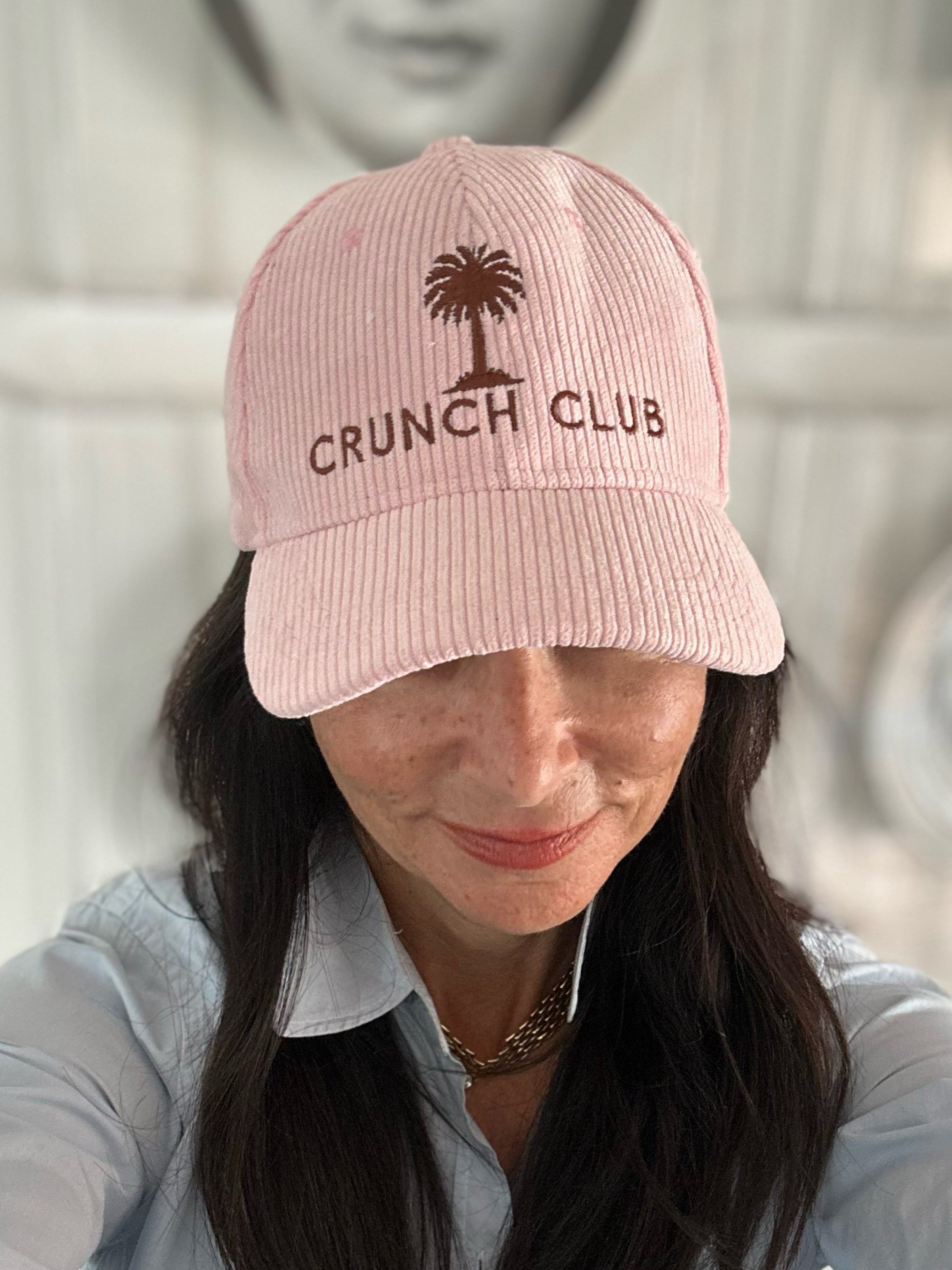 Pink Corduroy Crunch Club Hat